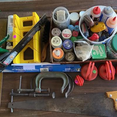 Tools, Fasteners, And More Featuring Two Very Nice C-Clamps