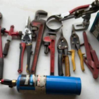 Bolt cutters, propane torches, pipe wrenches, sheet metal, snips, and more