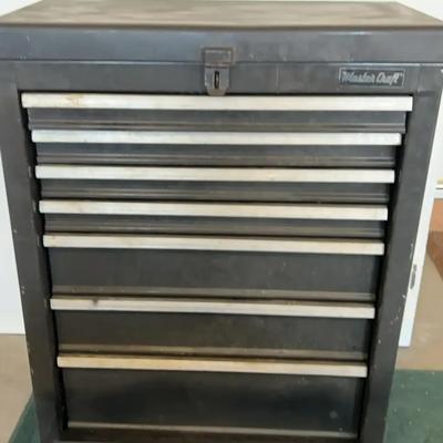 Mastercraft Seven Drawer Rolling Tool Chest Filled With Tools