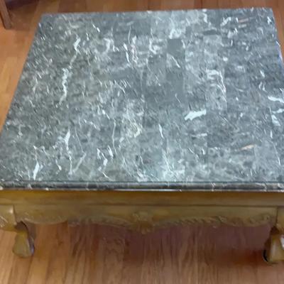2- Very Nice High Quality, Marble Top Tables with drawers