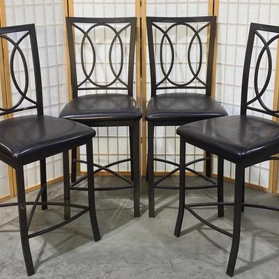 Tall Cushioned Metal Chairs