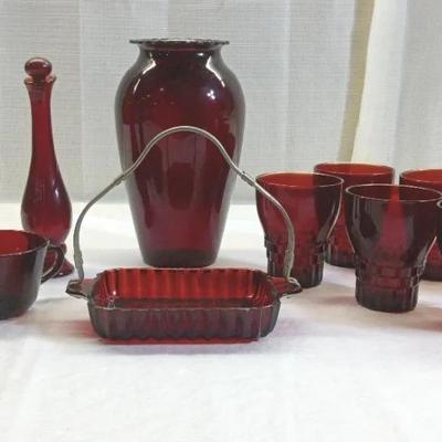 Anchor Hocking Ruby Red Tumblers & More