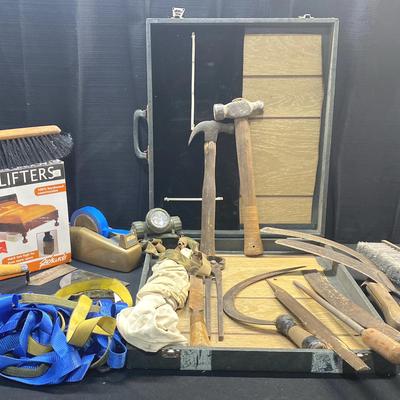 Vintage Tool Case with Tools and More