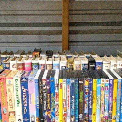Children's VHS & DVDS
