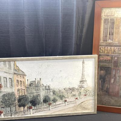 Textured Oil on Canvas and Ruane Manmiac Print