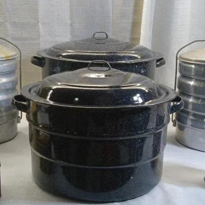 Enamelware Canning Pot And More