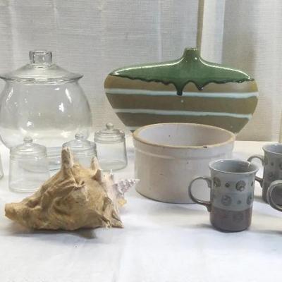 Vintage Abstract Pottery Vase & More