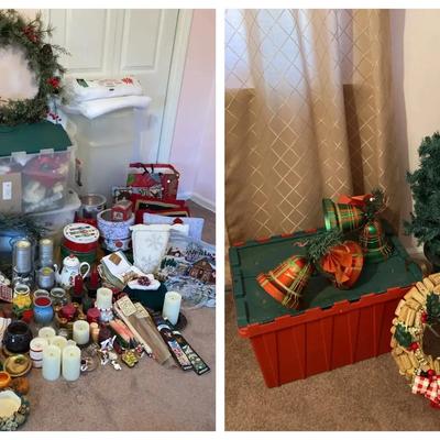 Holiday Décor Collection Featuring Wreaths, Candles & Seasonal Accents