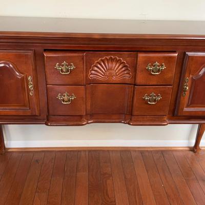 Wooden Sideboard With Drawers – 59"W x 17"D x 36"H