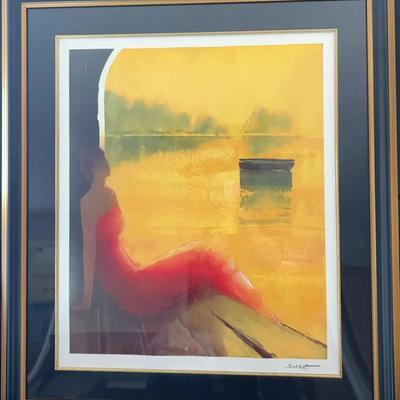 Seriolithograph D’Or Et Le Rêve by Emile Bellet with COA