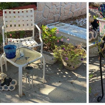 Outdoor Patio Chair, Table & Planters Collection