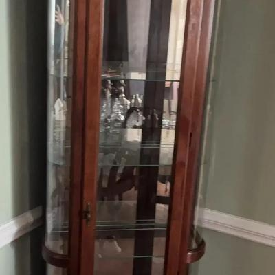 Glass Lighted China Cabinet