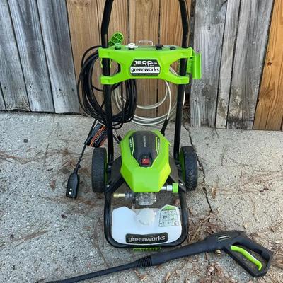 Greenworks 1800 PSI Electric Power Washer With Attachments
