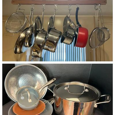 Pots, Pans & 36" Ceiling Rack