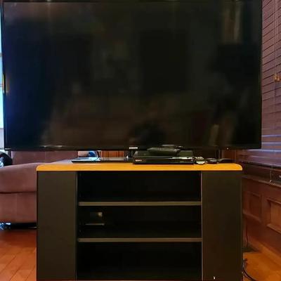 Samsung 55" Smart TV with Roku, Sony HD DVD Player & Rotating Media Console