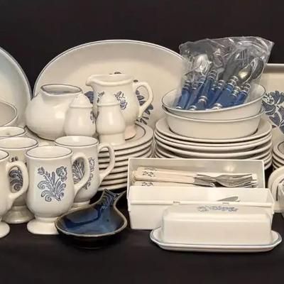 Pfaltzgraff Heritage Blue Stoneware Dinnerware & Utensils Collection