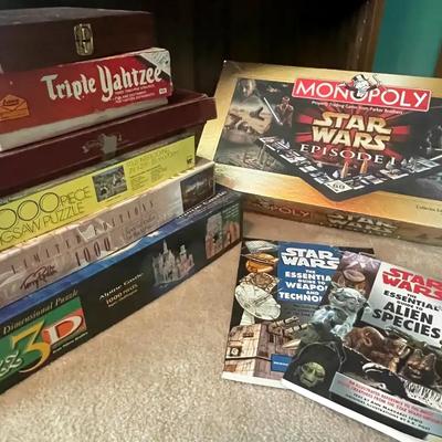 Star Wars Monopoly Collector’s Edition, Chess & Backgammon Sets, Puzz3D, Jigsaws & Books