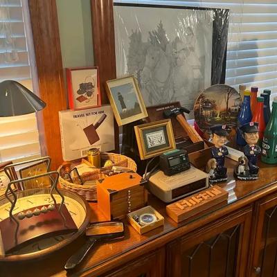 Large Assortment of Men’s Office & Desk Accessories, featuring Desk Lamp