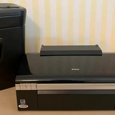 Epson Stylus Photo R280 Printer, Staples Shredder & Ink Cartridges