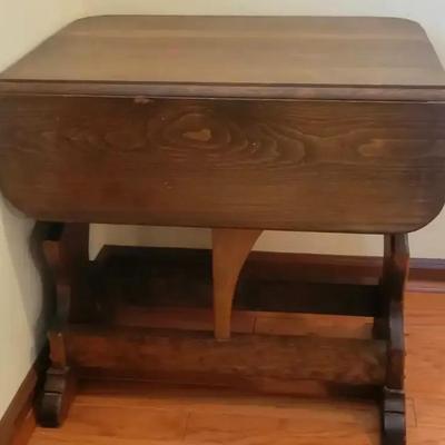 Wooden Drop-Leaf Table