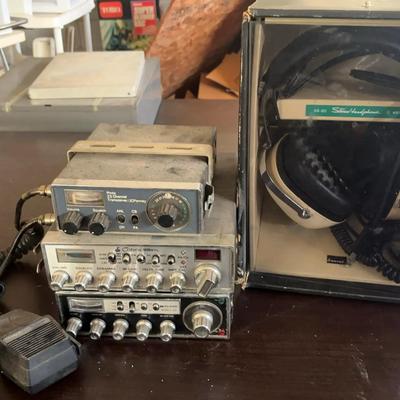 Vintage CB Radios & Sansui Headphones, featuring Cobra 29 GTL