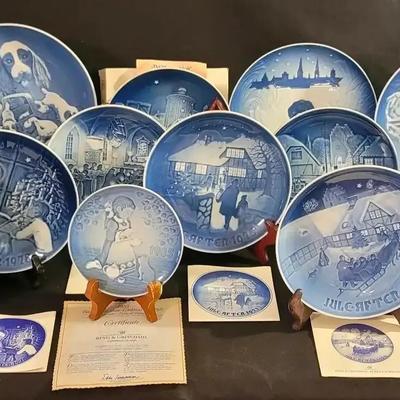 Bing & Grøndahl & Royal Copenhagen Denmark Collector Plate Collection