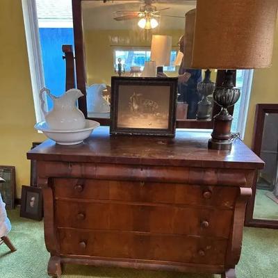 Sa170v vintage dresser with mirror and more