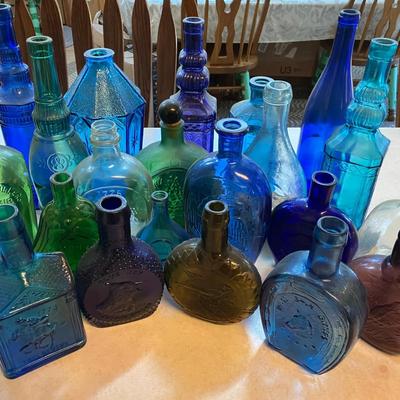 Vintage Arthur Singer and Misc Glass Bottles