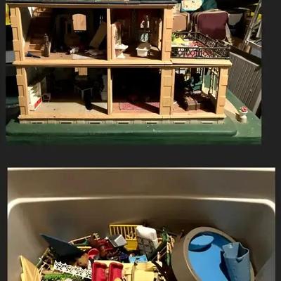 Playmobil Victorian Dollhouse and Other Playmobil Pieces