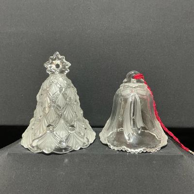Pair Of Mikasa Crystal Bells