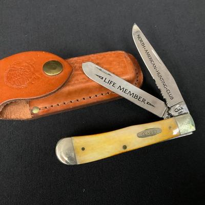 Case Hunting Knife With Leather Sheath