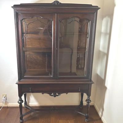 Dark Wood China Cabinet