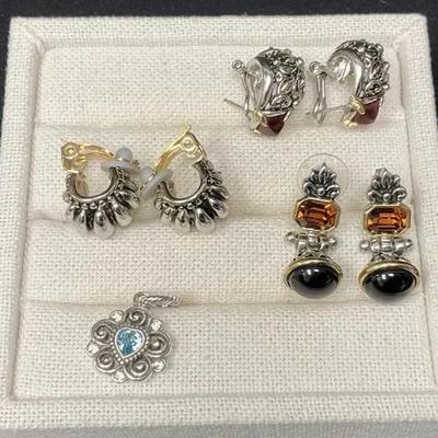 Various Earrings And Pendant