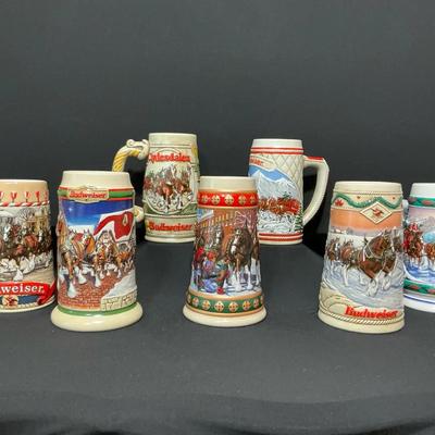 Budweiser Clydsdale Ceramic Steins I