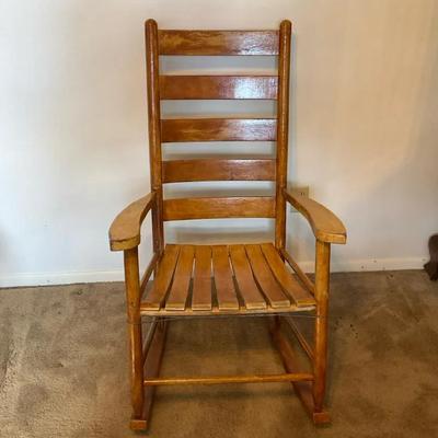Vintage Wooden Rocking Chair