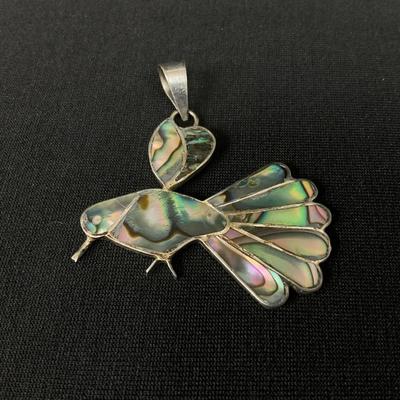 Mexican Silver Hummingbird Pendant 