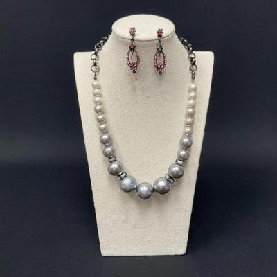 Vintage Necklace And Earrings