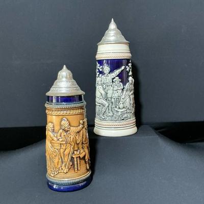 A Pair Of German Beer Steins 
