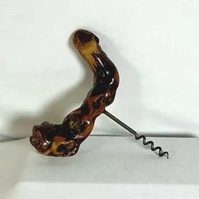 Handcrafted Wood Corkscrew