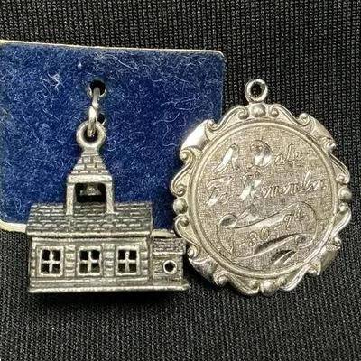 Strerling Silver Charm Duo