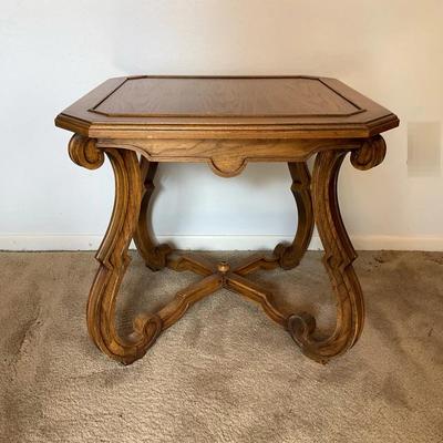 Rococo Square Style Side Table