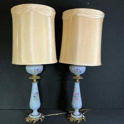 French Sévres-style Porcelain Table Lamps