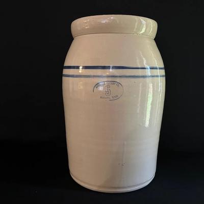 No.5 Marshall Pottery Crock