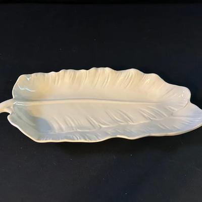California Pottery Leaf Platter