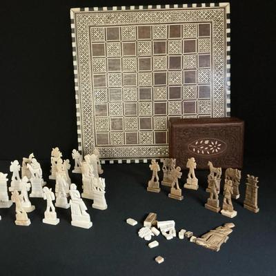Egyptian Carved Chess Set