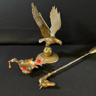 Brass Eagle, Trinket Tray & Shoe Horn