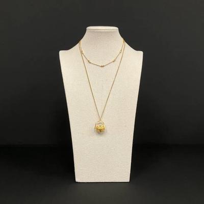 Nantucket Golden Basket Pendant & Necklaces