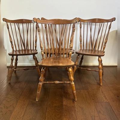 Vintage S Bent & Brothers Colonial Chairs 