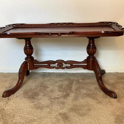 1940 Mahogany Serving Tray Table