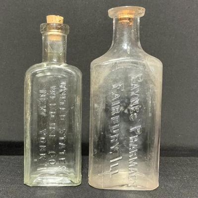 Payne Pharmacy & United States Medicine Co  Vintage Medicine Bottles 